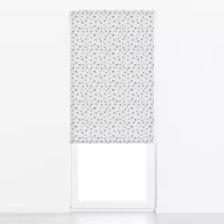 Raffrollo Muschel Spuren Blau