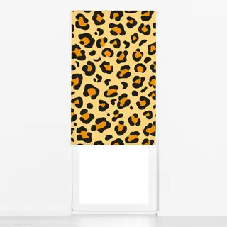 Raffrollo Leopard Leopardenmuster Leo