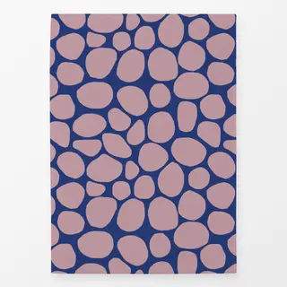 Geschirrtücher Frühling Steine blau rosa