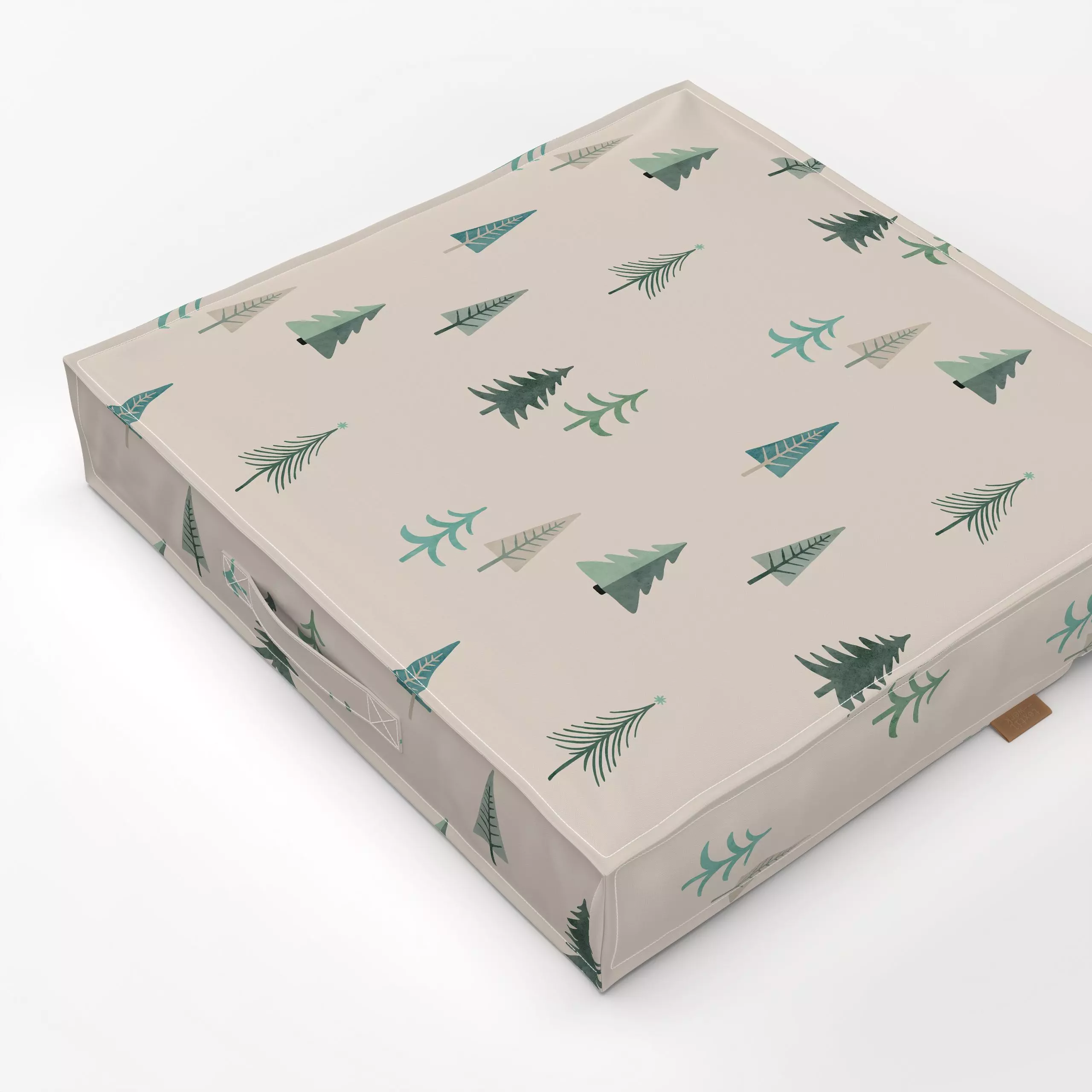 Bodenkissen Tannenbäume - Weihnachten, Anlässe - von „Studio Kesse"; Wald, Merry Christmas, Tannenbaum, Weihnachtsbaum, Weih...