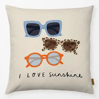 Kissen Sonnenbrille Sunshine blau