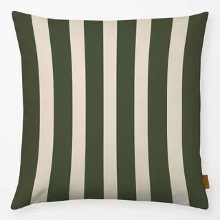 Kissen Bold Stripes green beige