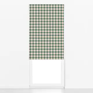 Raffrollo Xmas - Plaid grün