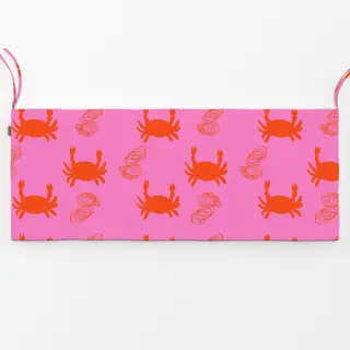 Bankauflage Krebse Austern Orange Pink