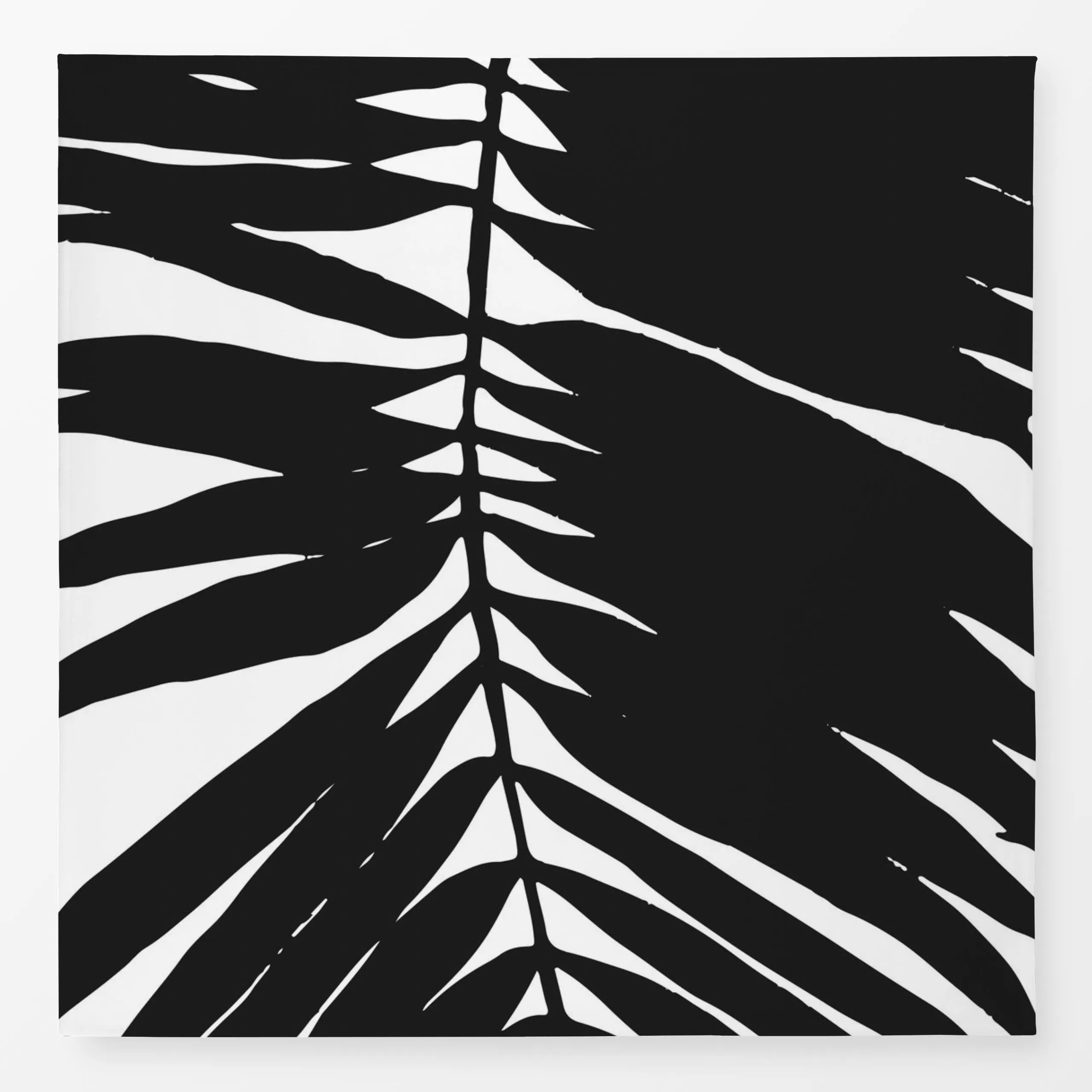 Tischdecke Big Butterfly PalmLeaf - Black, Blumen, tropisch, von BOUDOIR BOBO