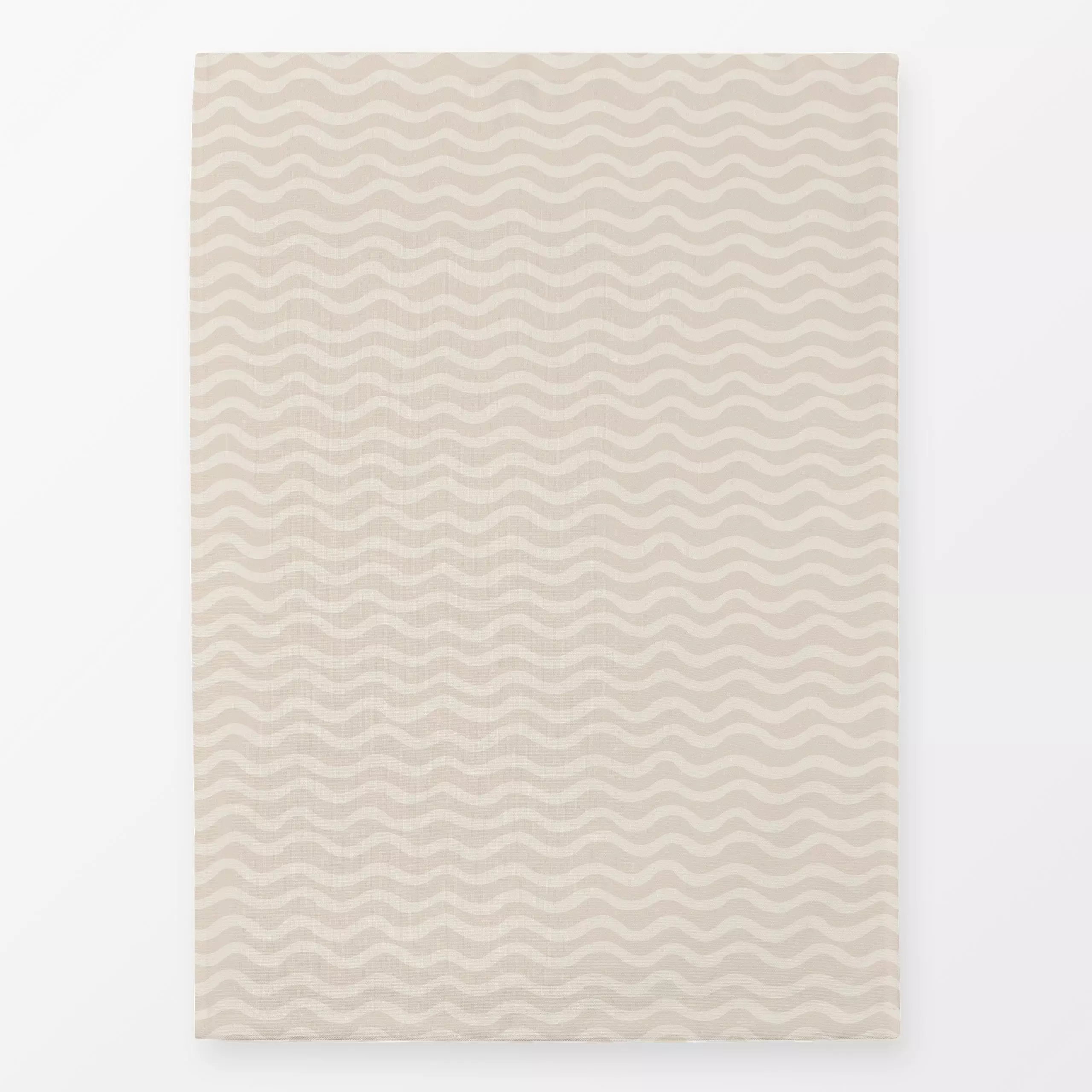 Geschirrtücher Bold Waves beige white - Herbst, Winter, Symbole & Muster - von „Karen Menzenbach"; Muster, Linien, abstrakt,...