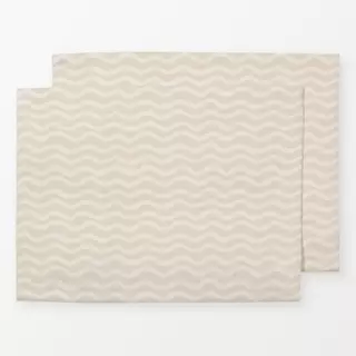 Tischset Bold Waves beige white