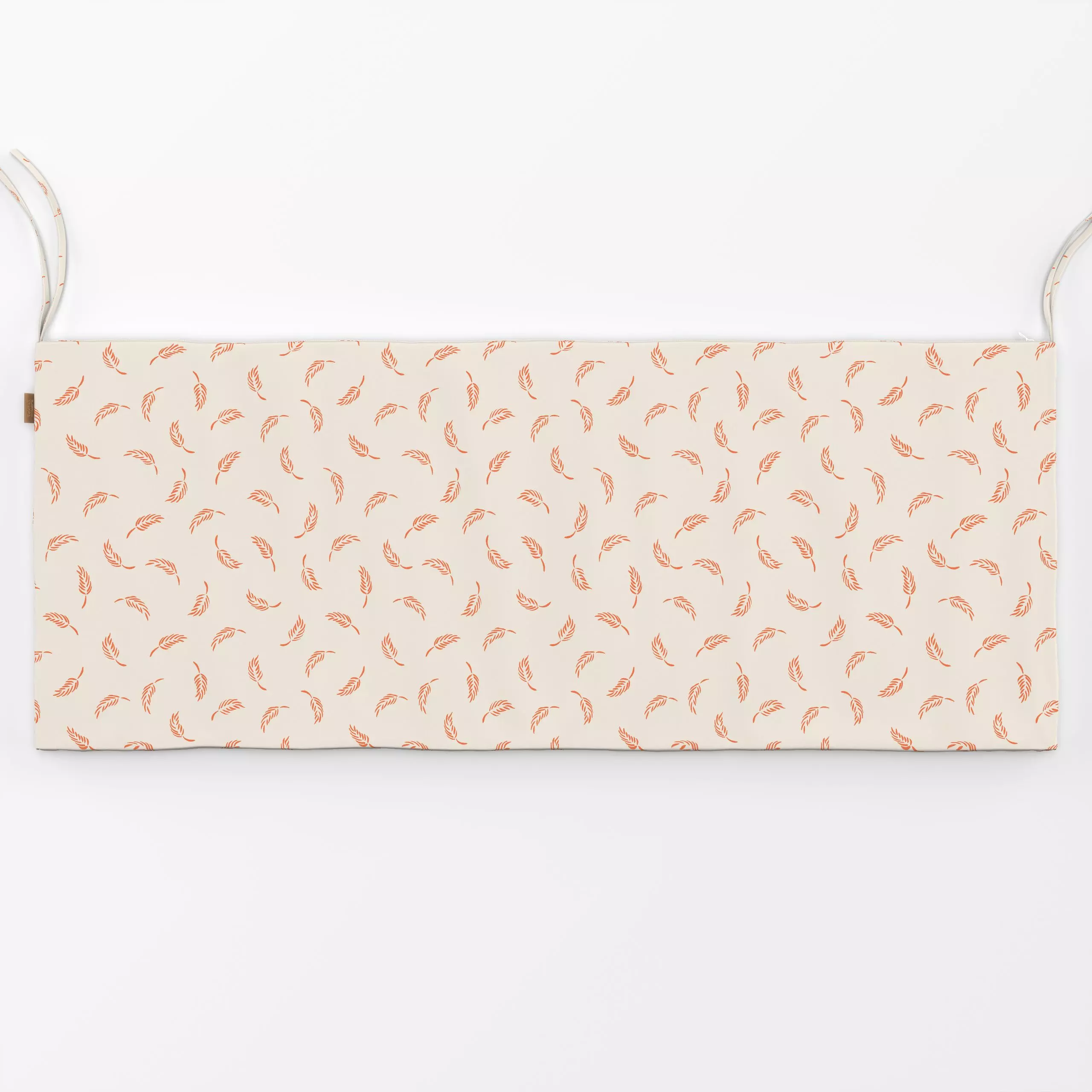 Bankauflage Boho summer Federn sand - Sommer, Symbole & Muster - von „Kathrin Löffler"; boho, minimalistisch, Federn, Bohemi...
