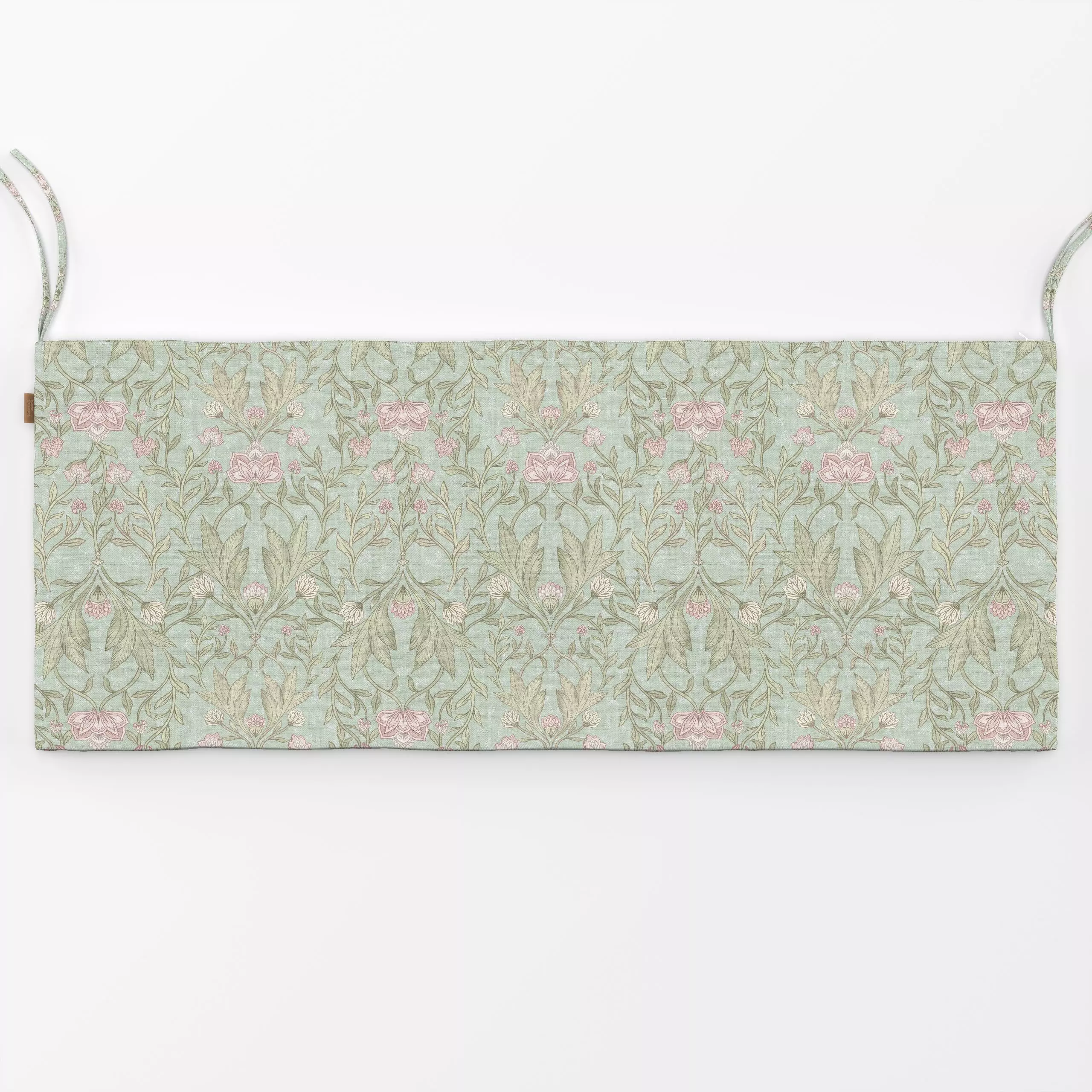 Bankauflage William Morris blumen turkis - Blumen & Florales, Pflanzen & Botanik, Retro & Vintage - von „Bloomery Decor"; Bl...