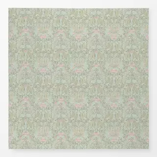 Tischdecke William Morris blumen turkis