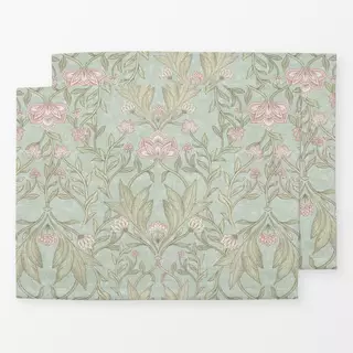 Tischset William Morris blumen turkis