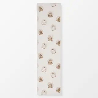 Tischläufer Schneekugel sepia