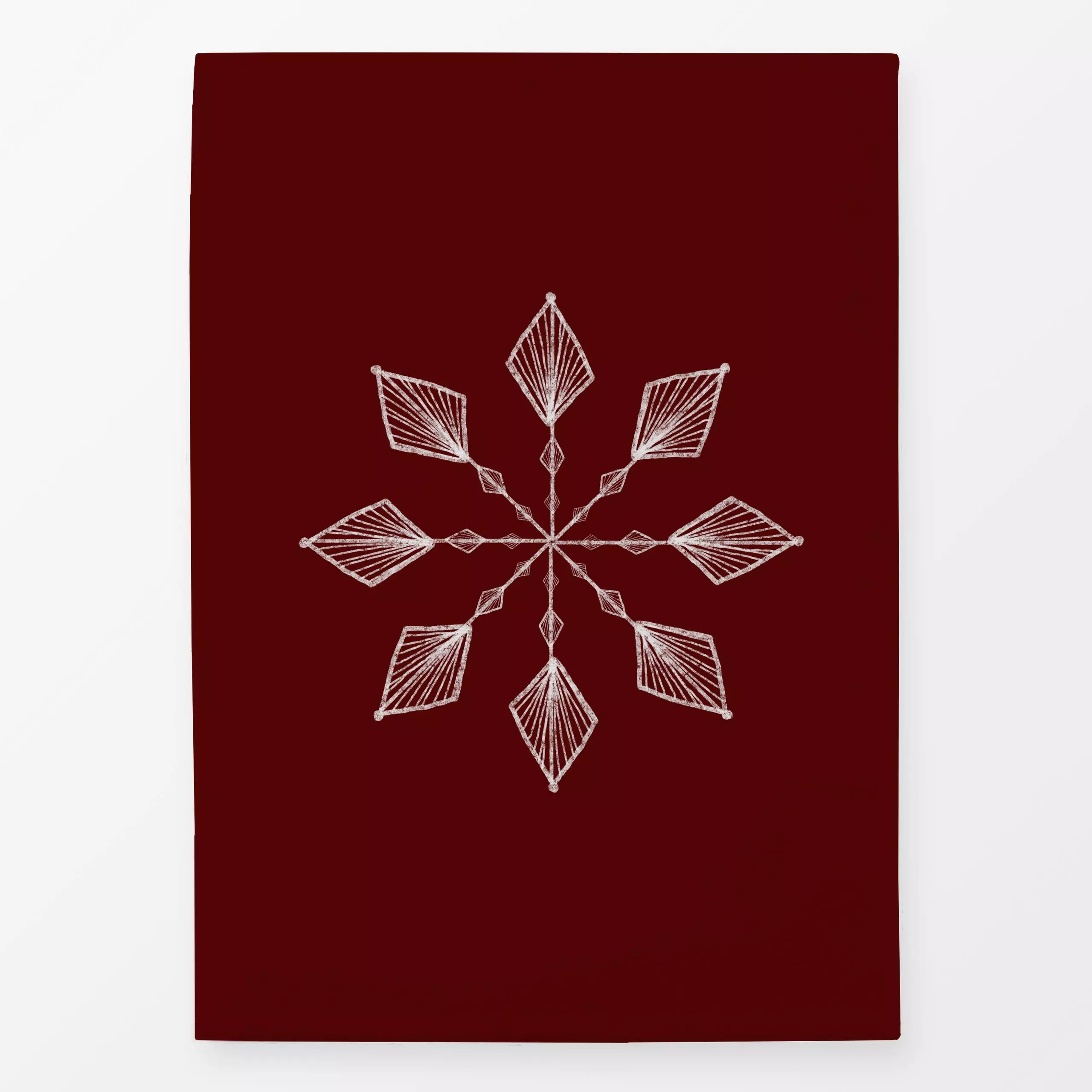 Geschirrtücher Schneeflocke Rot - Weihnachten, Winter - von „Sophie Augustin Illustration"; Weihnachten, weihnachtlich, chri...