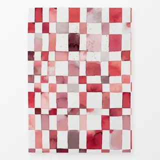 Geschirrtücher Schachbrett Checker Checks Red