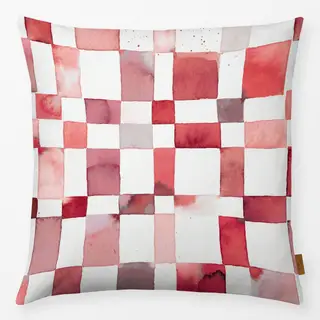 Kissen Schachbrett Checker Checks Red