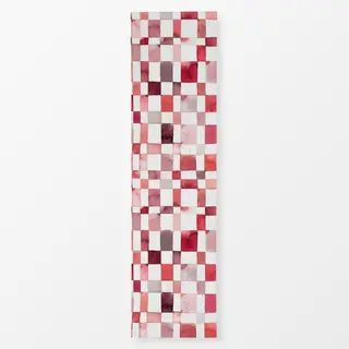 Tischläufer Schachbrett Checker Checks Red