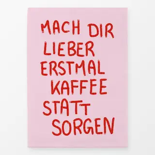 Geschirrtücher Kaffee statt Sorgen