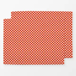 Tischset Mini Karos rot