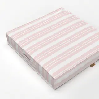 Bodenkissen Vintage Rosa Streifen