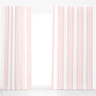 Dekovorhang Vintage Rosa Streifen