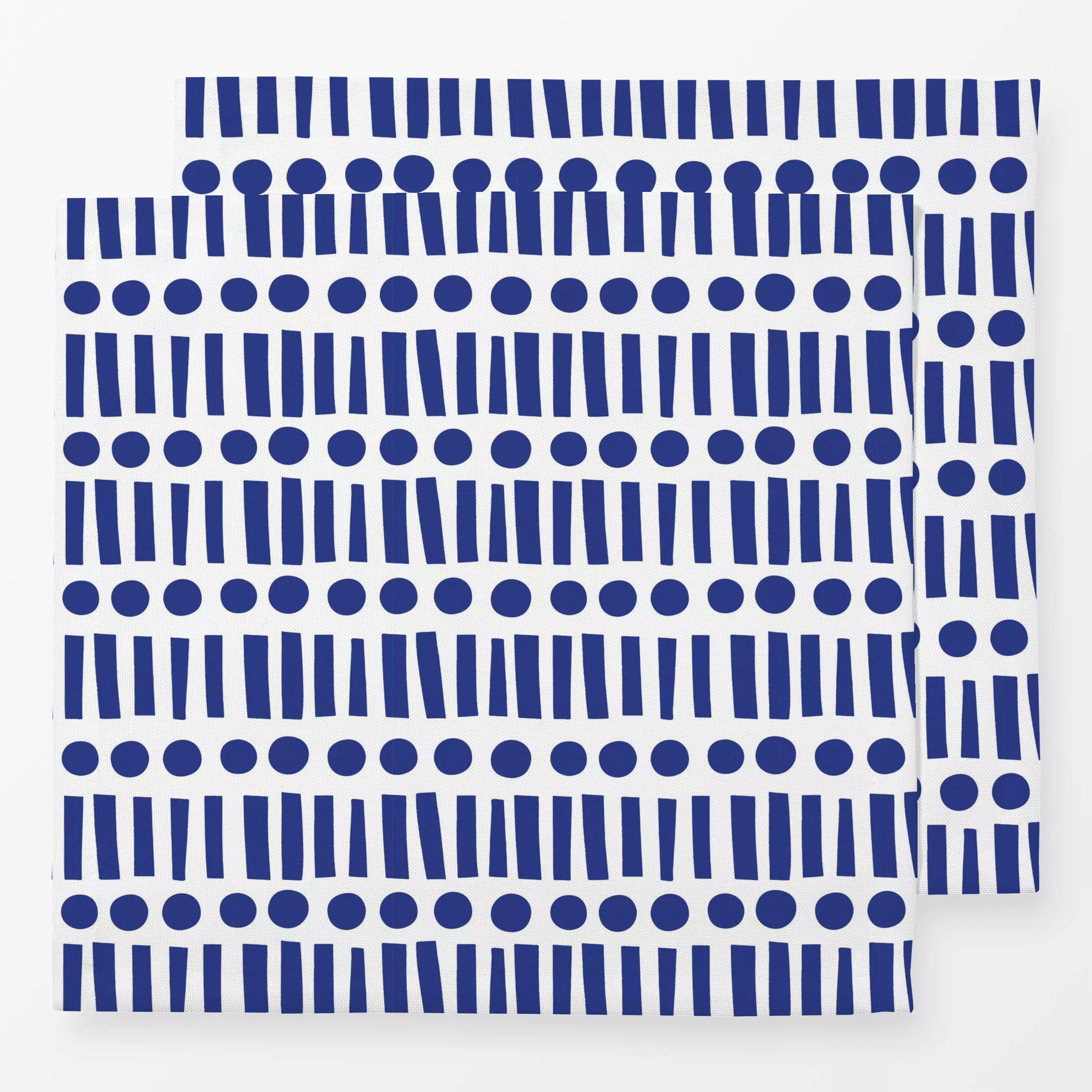 Servietten Muster Punkte und Streifen - Symbole & Muster - von „Kerstin Ax“; Muster, abstrakt, Punkte, Streifen, Ozean, Meer...