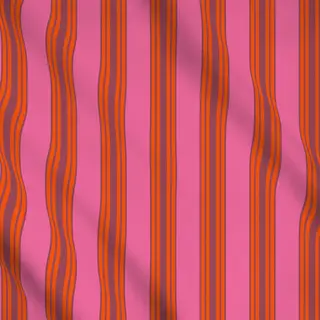 Meterware Pink Koralle Streifen