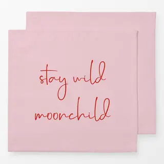 Servietten Stay Wild Moonchild Rosa