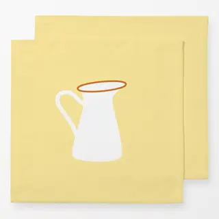 Servietten Milchkanne Yellow