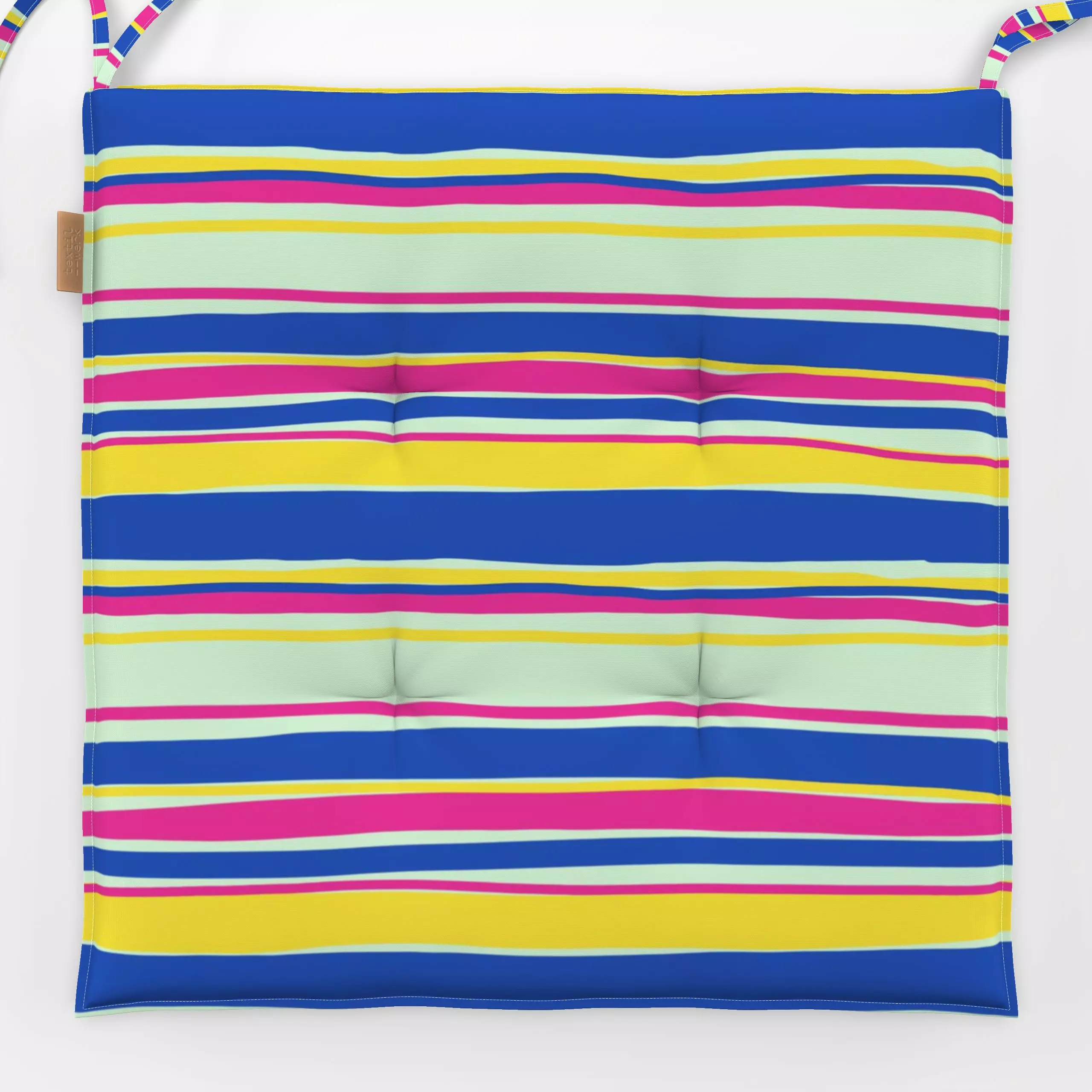 Sitzkissen Sunshine Part 3 - Symbole & Muster - von „Ursula Tücks"; Textur, Streifen, Kissen, Abstrakt, Sommerblumen, medite...