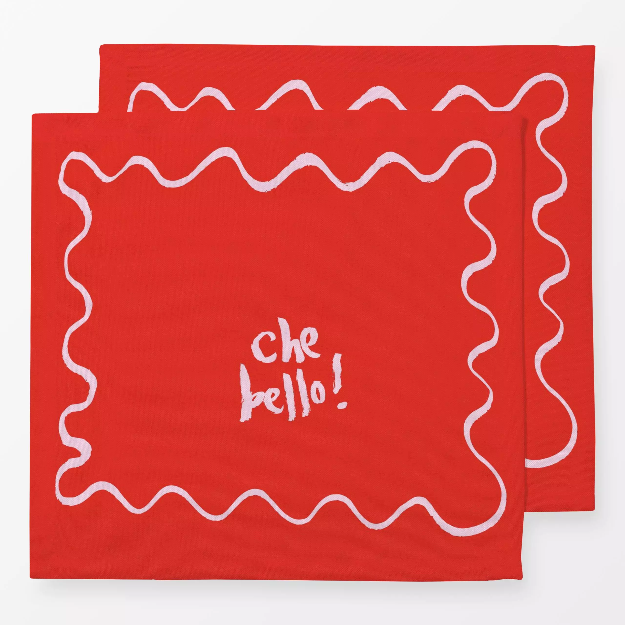 Servietten Che bello - Sprüche & Schriftzüge - von „brushmeetspaper"; Italien, amore, bello