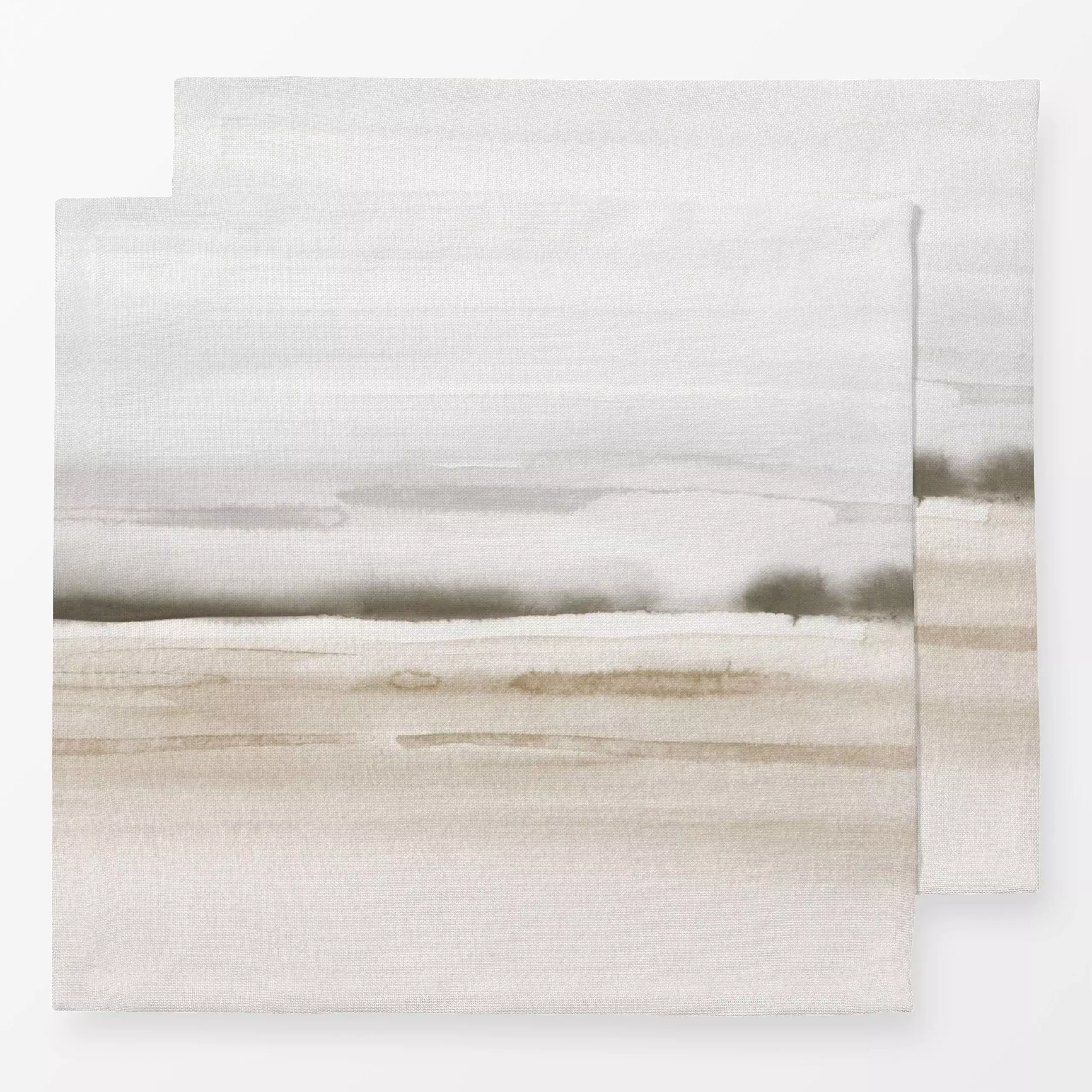 Servietten Neutral tones sea waves - Natur & Landschaft, Symbole & Muster - von „Nouveau Prints"; boho, Aquarell, Pinselstri...