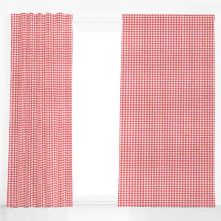 Dekovorhang Gingham rot