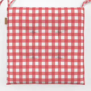 Sitzkissen Gingham rot