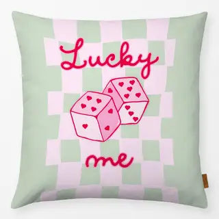 Kissen Lucky Me Würfel Check