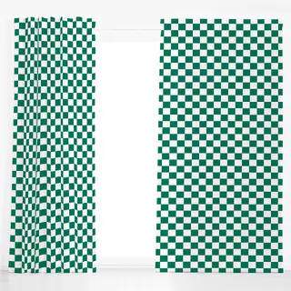 Dekovorhang Christmas Checkers Evergreen