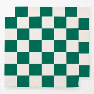 Servietten Christmas Checkers Evergreen
