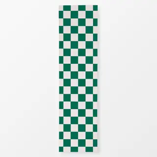 Tischläufer Christmas Checkers Evergreen