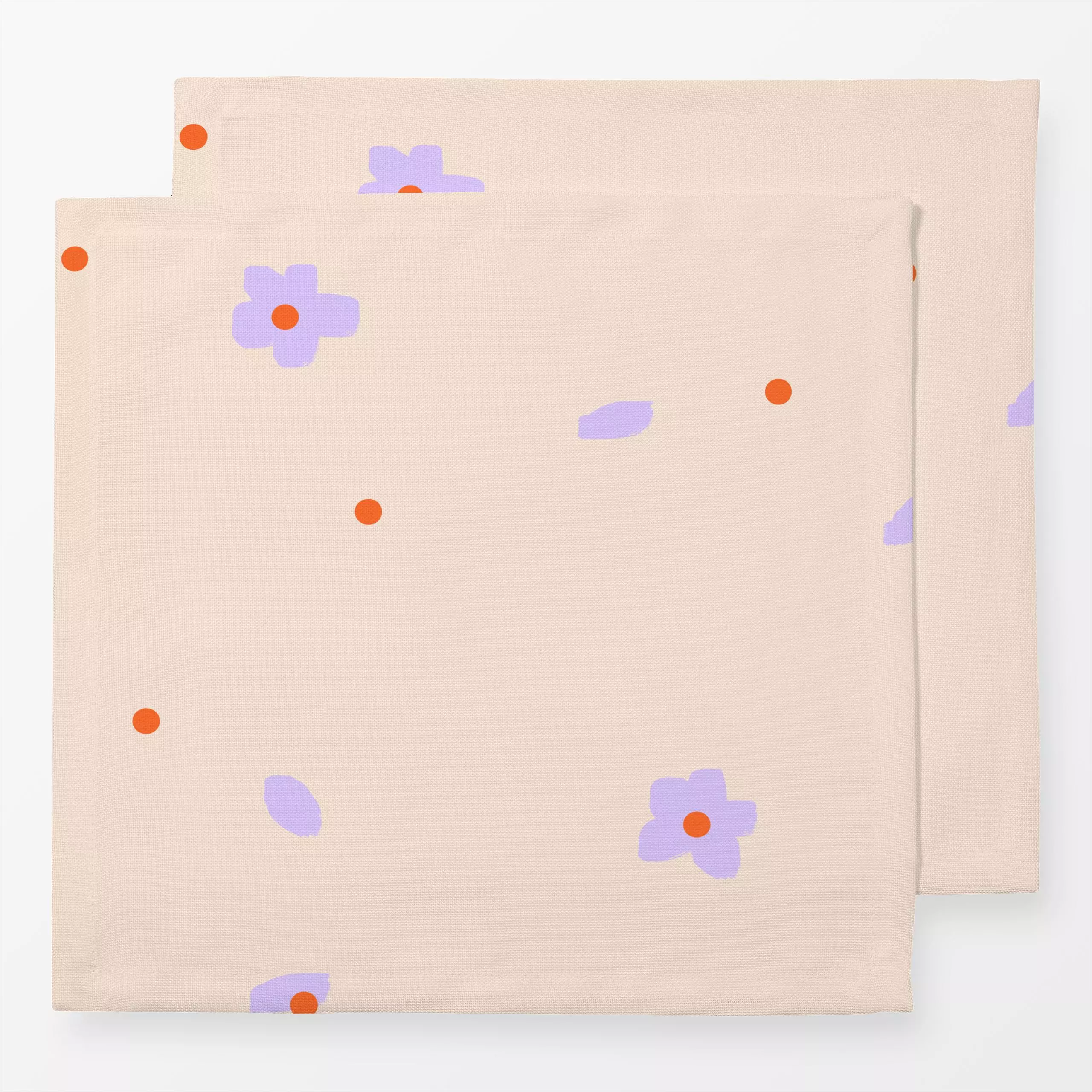Servietten Flowers & Petals - Blumen & Florales, Symbole & Muster - von „Maren Gross "; Muster, Punkte, Blumen, pattern, flo...