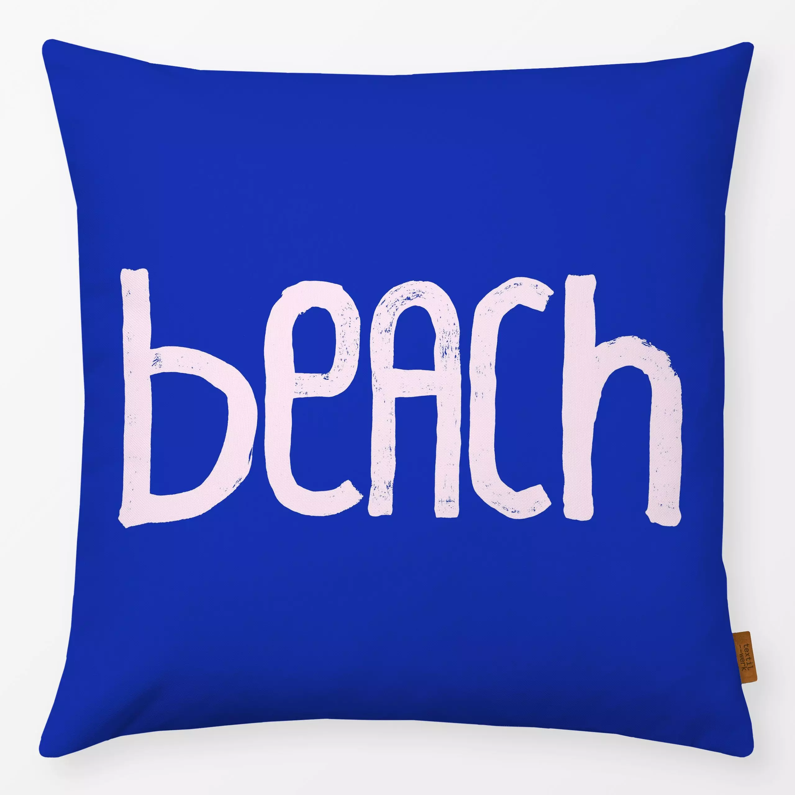 Kissen SUN BEACH - Sommer, Sprüche & Schriftzüge - von „Julia Schumacher"; Kissen, Strand, pool, outdoor, Beach, Lettering, ...
