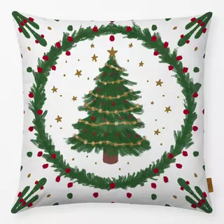 Kissen Weihnachtsbaum Mistelzweig