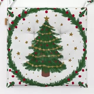Sitzkissen Weihnachtsbaum Mistelzweig
