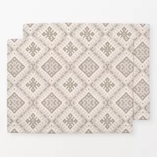 Tischset Nordic Winter Geo beige