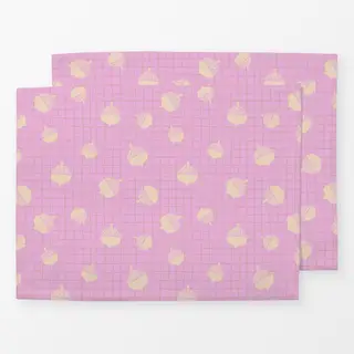 Tischset Herbstliebe Karos und Eicheln