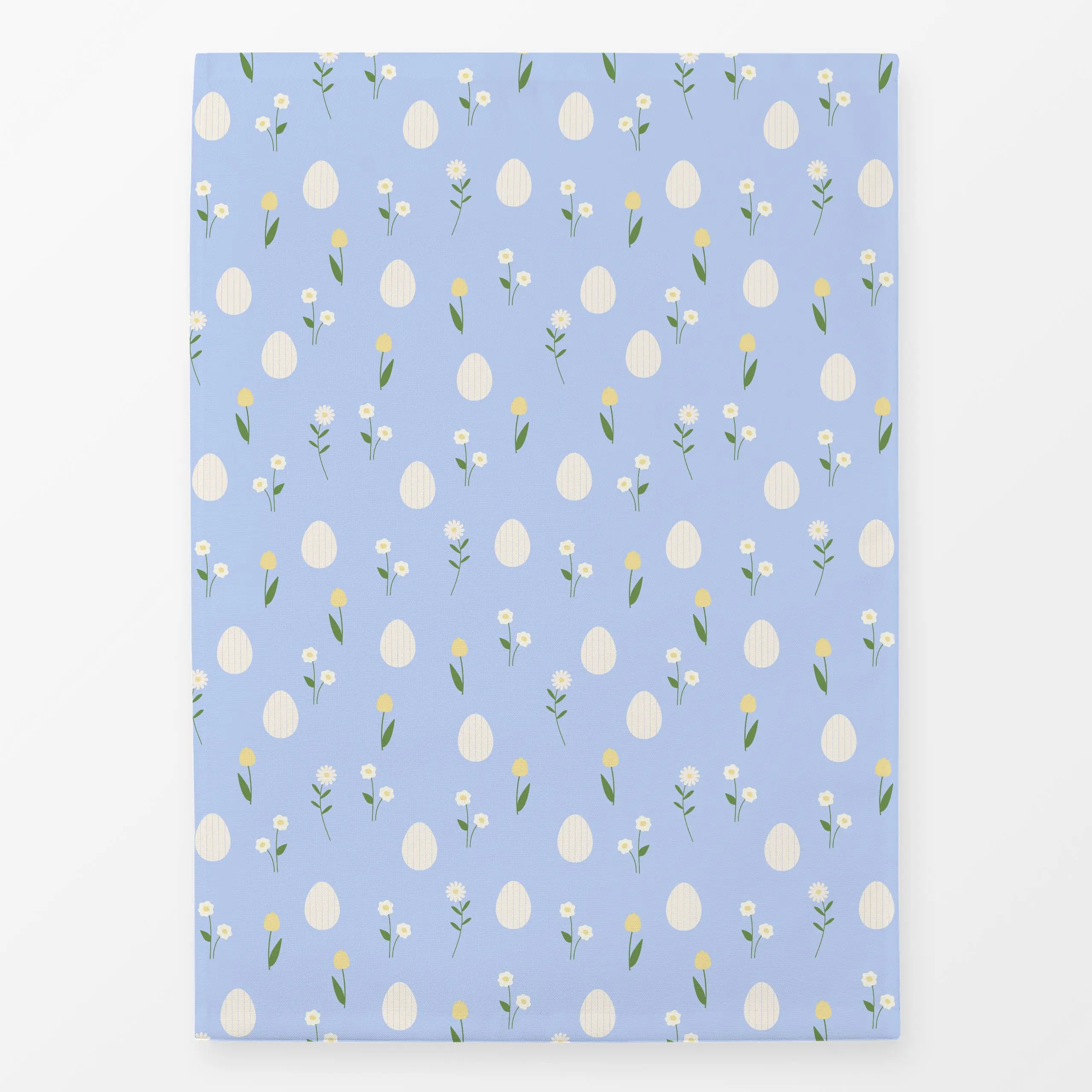 Geschirrtücher Ostereier Muster Blau - Frühling, Ostern - von „Jana Moßmann"; Tulpen, Ostern, Fruehling, Ostereier, hasen, E...