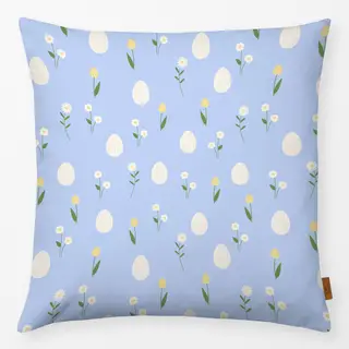 Kissen Ostereier Muster Blau