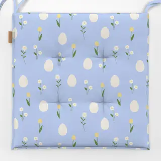 Sitzkissen Ostereier Muster Blau