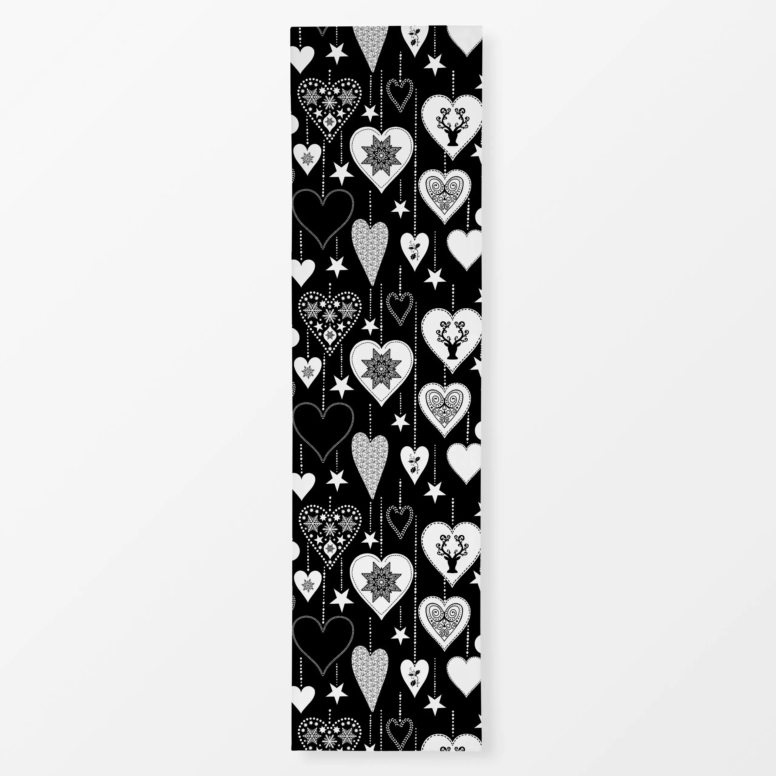 Tischläufer Christmas Love Black - Liebe, Romantik & Pride, Weihnachten - von „Andrea Haase"