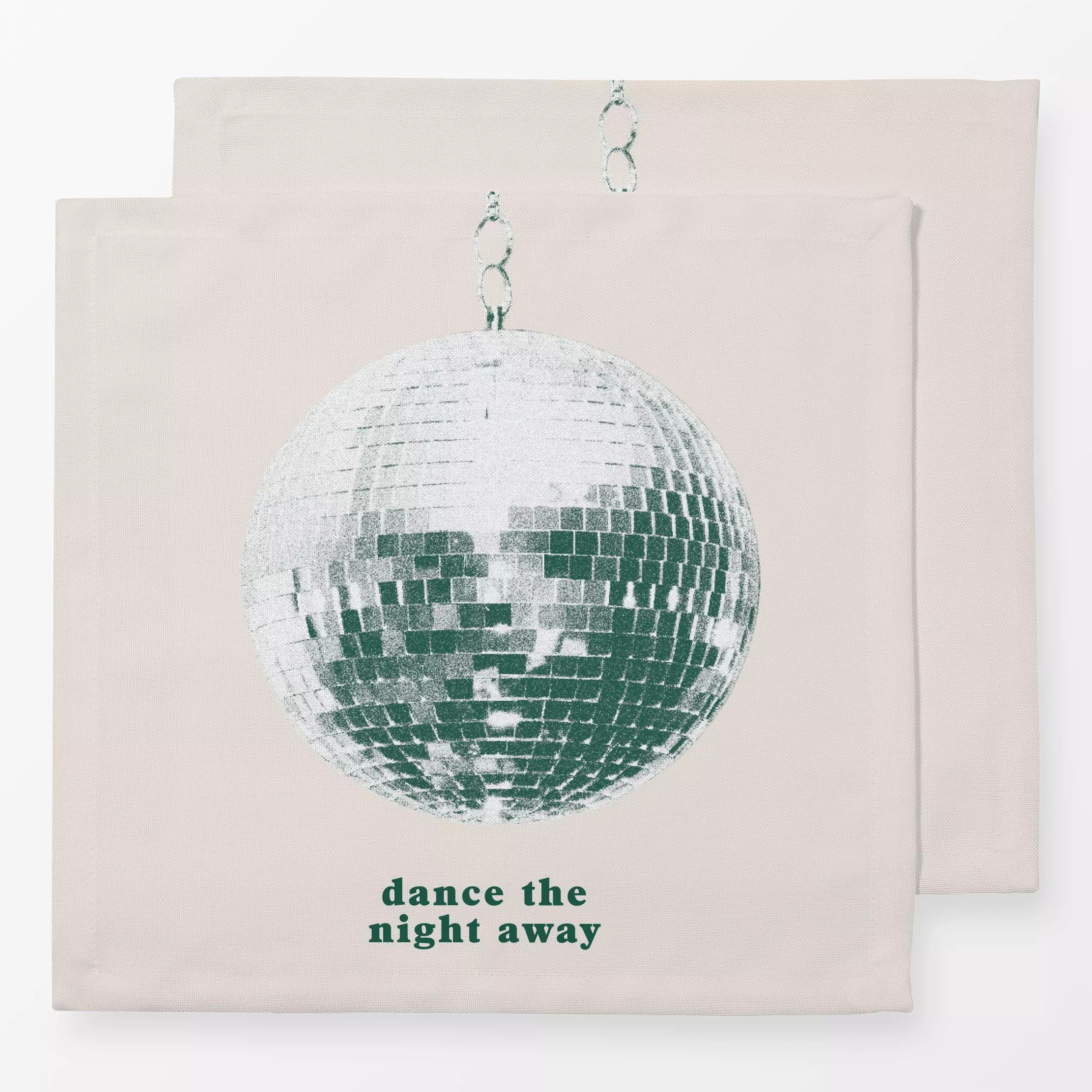 Servietten Dance the Night Away - Weihnachten, Anlässe - von „textilwerk"; Retro, Merry Christmas, Weihnachtsbaum, Weihnacht...