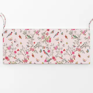 Bankauflage Chinoiserie Garten Pink