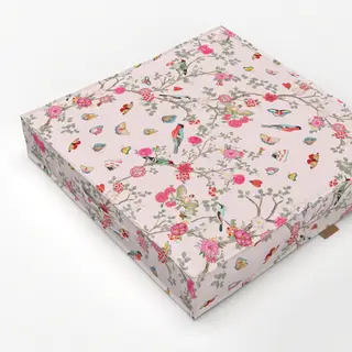 Bodenkissen Chinoiserie Garten Pink